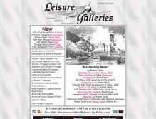 Tablet Screenshot of leisuregalleries.com